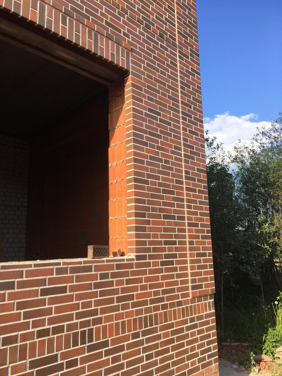 Кирпич ЛСР пустотелый "Красный Флэшинг" гладкий 250*120*65 мм